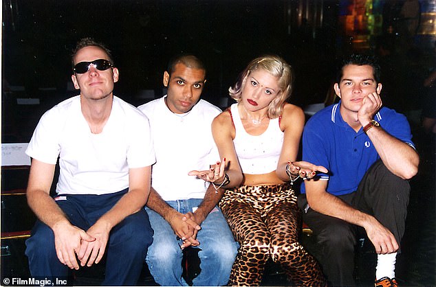 Dawno temu: Eric Stefani, Tony Canale, Gwen Stefani i Adrian Young z No Doubt byli widziani od lewej do prawej we wrześniu 1996 roku