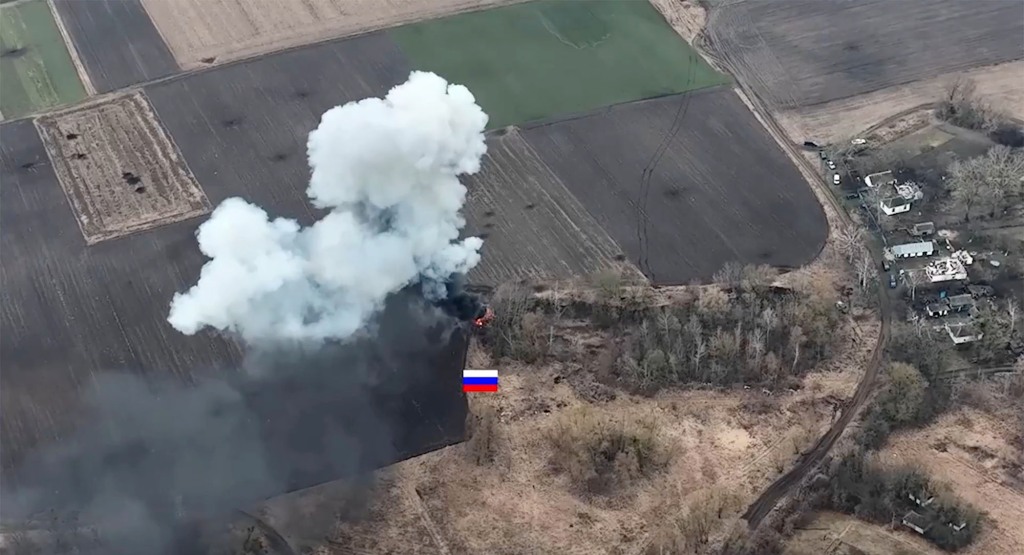 Ukraińska zasadzka czołgów