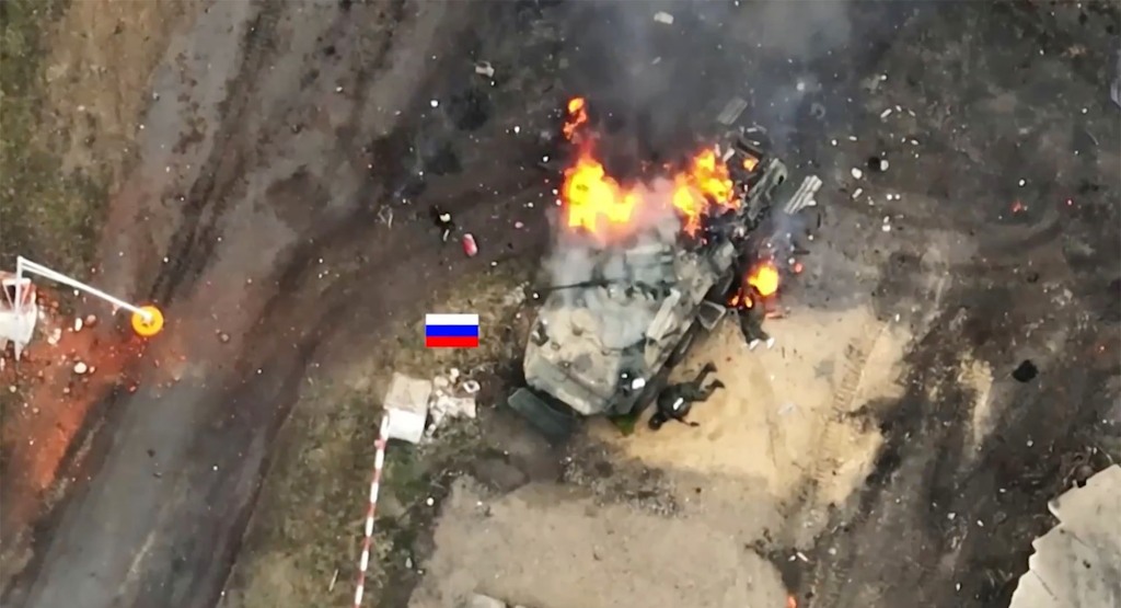 Ukraińska zasadzka czołgów