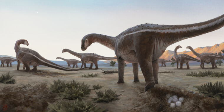 W Brazylii znaleziono miejsce lęgowe tytanozaura