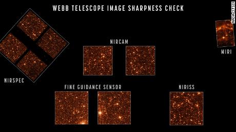 Oba instrumenty Webba uchwyciły krystalicznie czyste obrazy gwiazd w sąsiedniej galaktyce.