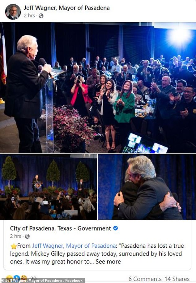 Burmistrz ogłosił: Pasadena, Teksas Burmistrz Jeff Wagner ogłosił w sobotę śmierć piosenkarza, podczas gdy „otoczony przez bliskich” za pośrednictwem posta na Facebooku