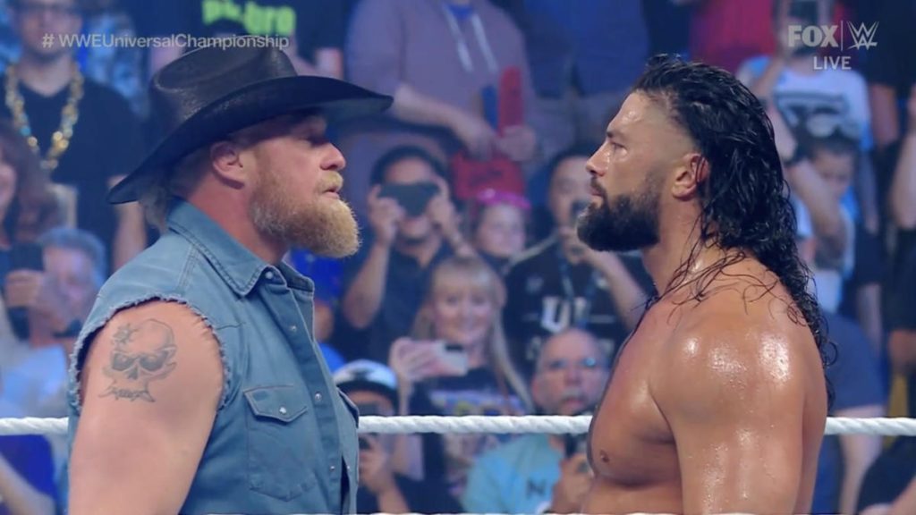 Wyniki WWE SmackDown, podsumowanie, wyniki: Brock Lesnar powraca po tym, jak Roman Reigns pokonał Riddle'a w meczu o tytuł