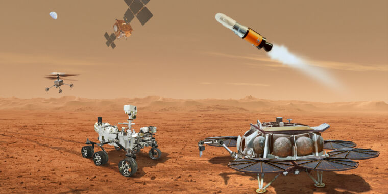 Przeglądy NASA planują zwrócić próbkę Marsa do użycia helikopterów