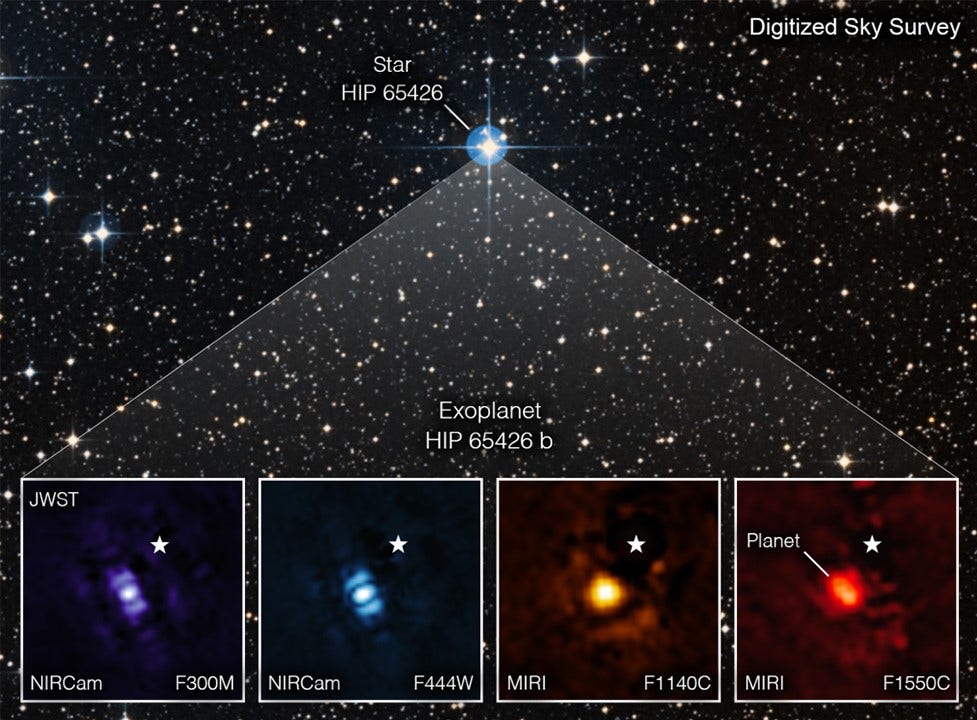 James Webb z NASA opublikował pierwszy bezpośredni obraz planety poza naszym Układem Słonecznym