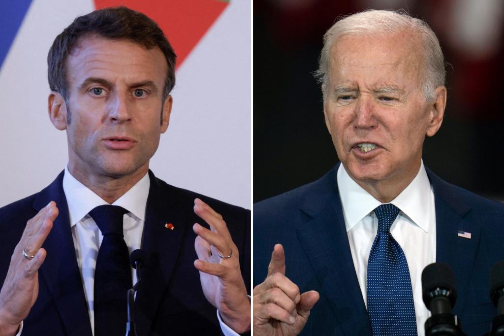 Emmanuel Macron beszta Bidena za ostrzeżenie przed „Armagedonem”