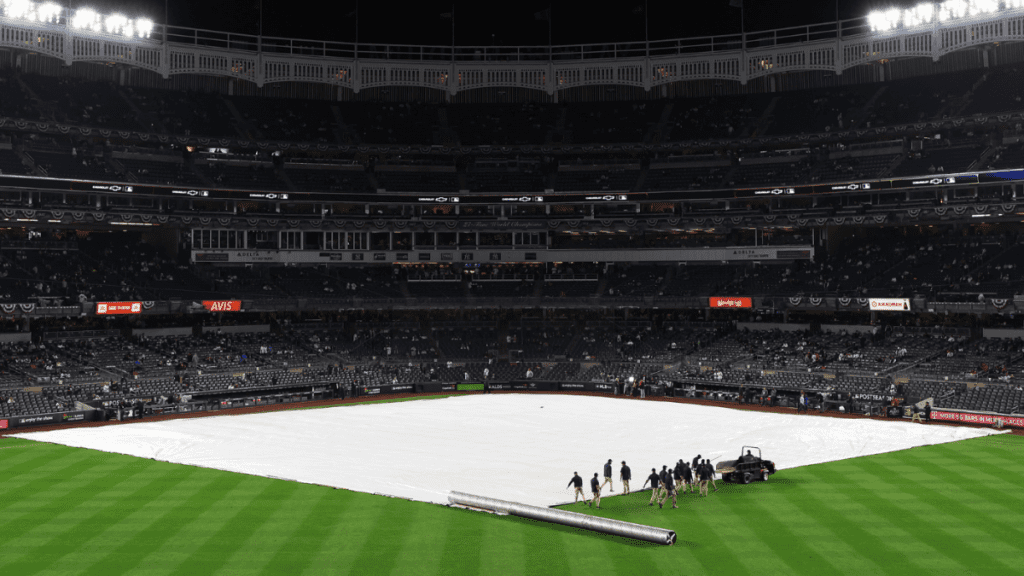 Prognoza pogody między Yankees a Ulisses: mecz ALDS 5 przełożony z powodu deszczu, przeniesiony na wtorek