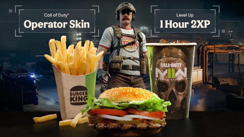 Skórka Modern Warfare 2 Burger King jest odsprzedana w świetnej cenie