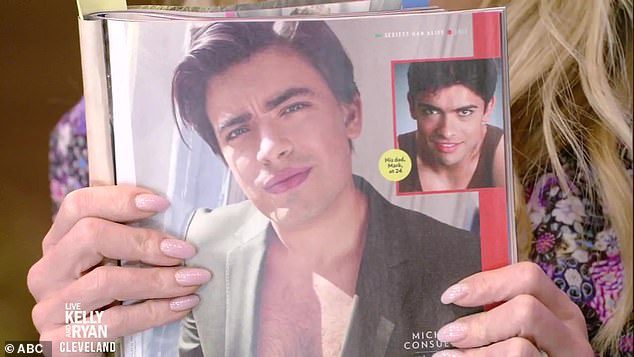 Porównanie: obok zdjęcia 25-letniego Michaela dodano stare zdjęcie jego ojca i hollywoodzkiego aktora, Marka Consuelosa, aby pokazać, jak wyglądają oboje w tym samym wieku