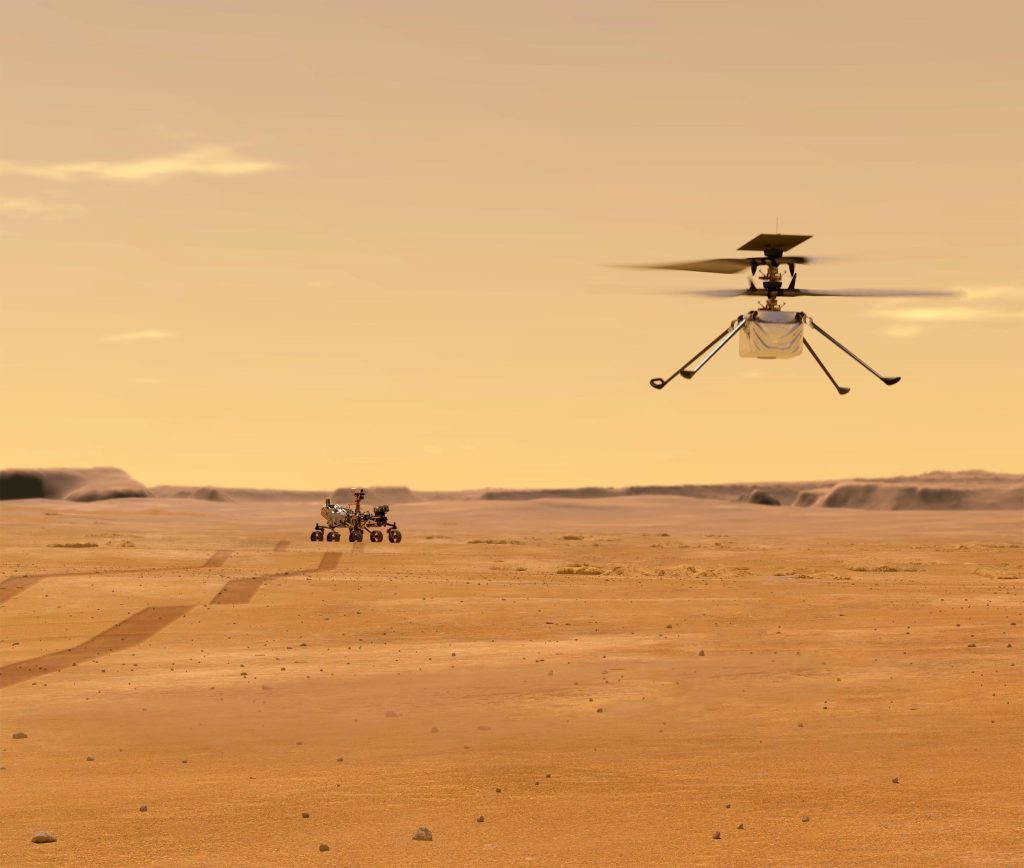 Innowacyjny marsjański helikopter NASA kończy swój pierwszy lot z nowym oprogramowaniem nawigacyjnym