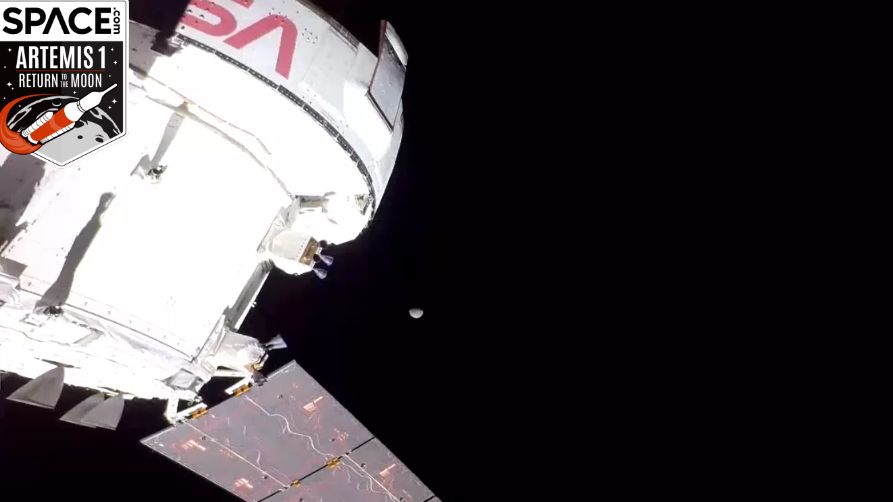 Sonda Artemis 1 Orion po raz pierwszy widzi księżyc na filmie