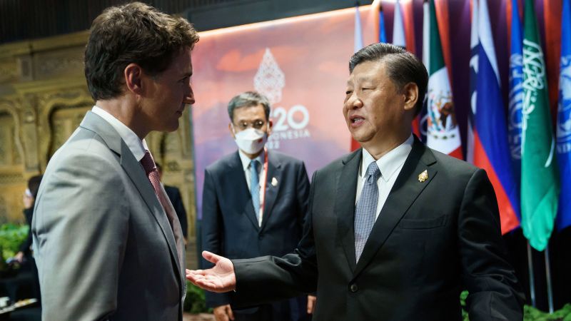 Xi Jinping z Chin wykłada Justina Trudeau na G20 na temat rzekomego wycieku