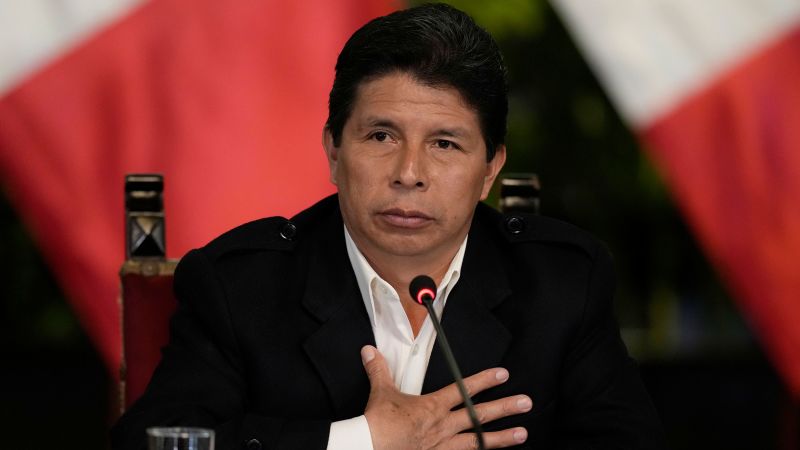 Prezydent Peru Castillo został pozwany i aresztowany po tym, jak próbował rozwiązać Kongres